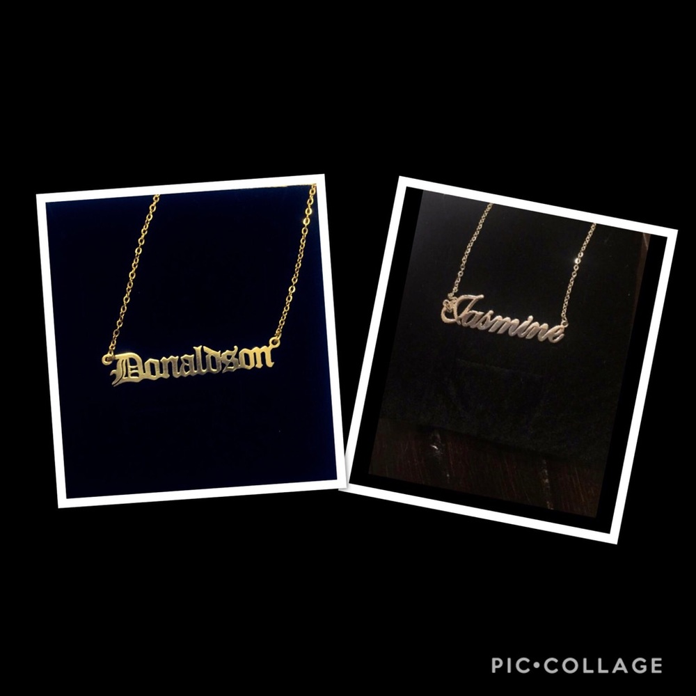 Stainless steel personalized necklace